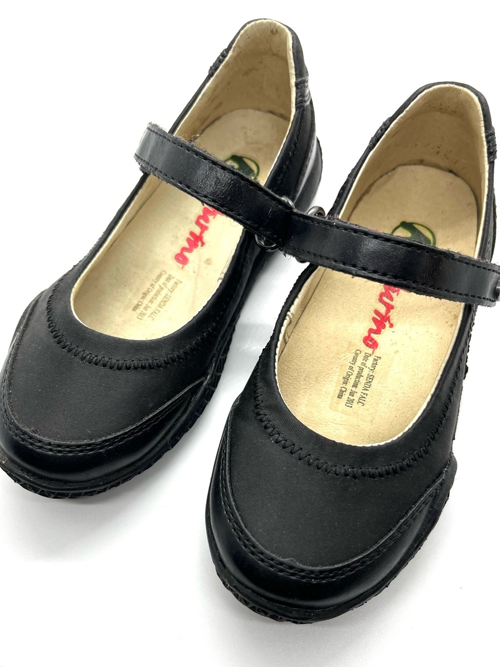 Naturino Black Girls' Mary Jane School Shoe euro 26